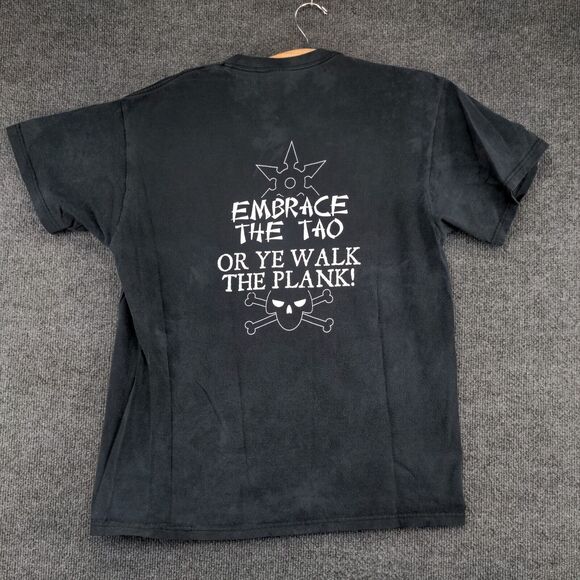 Pirate Vs. Ninja Men's Yin-Yarr! T-Shirt Black Large Embrace The Tao - Picture 7 of 14